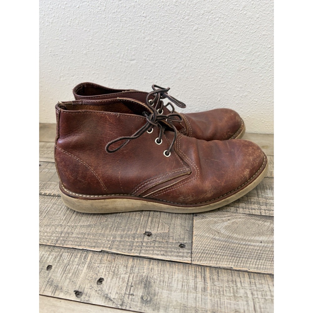 Red Wing Heritage 3141 Chukka Boots Size 9.5 Goodyear Welt Leather USA Workman